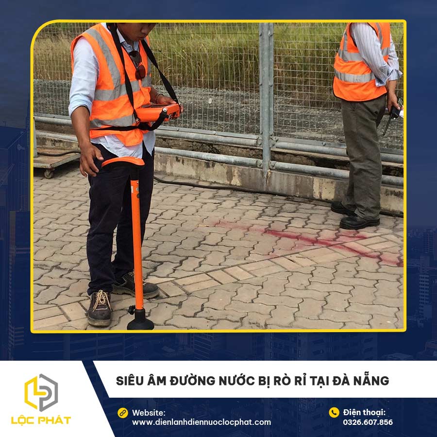 Siêu âm đường nước bị rò rỉ tại Đà Nẵng