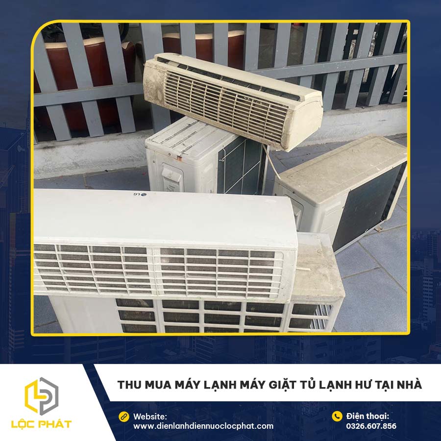 Thu mua máy lạnh máy giặt tủ lạnh hư tại nhà