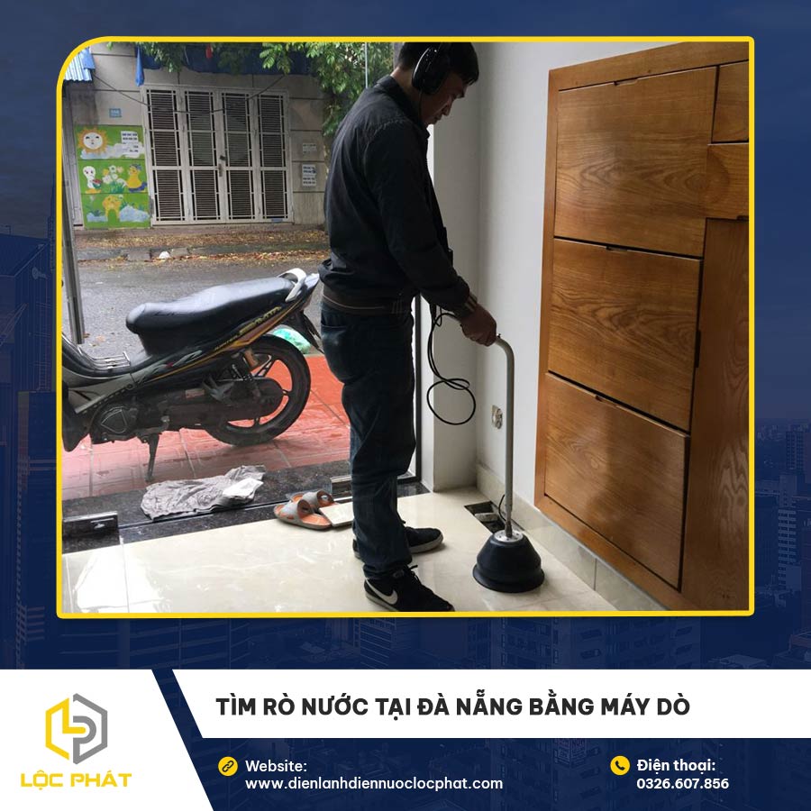Tìm rò nước tại Đà Nẵng bằng máy dò